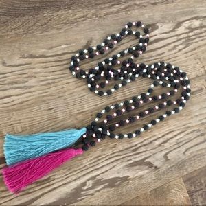 2 Zacasha lava bead necklaces
